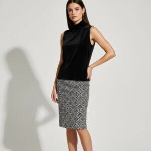 NO BOUNDARIES WOMEN’S BLACK High NECK VELVET TOP SIZE MEDIUM (8-10) NWT